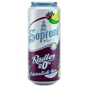 Soproni Ribizli-Lime Radler 0,0% 0,5l DOBOZ